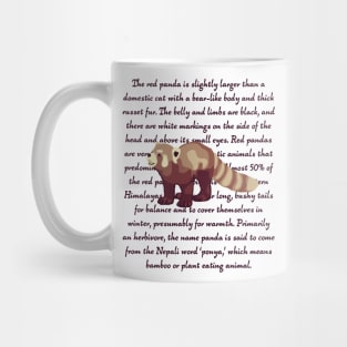 Red Panda Info Mug